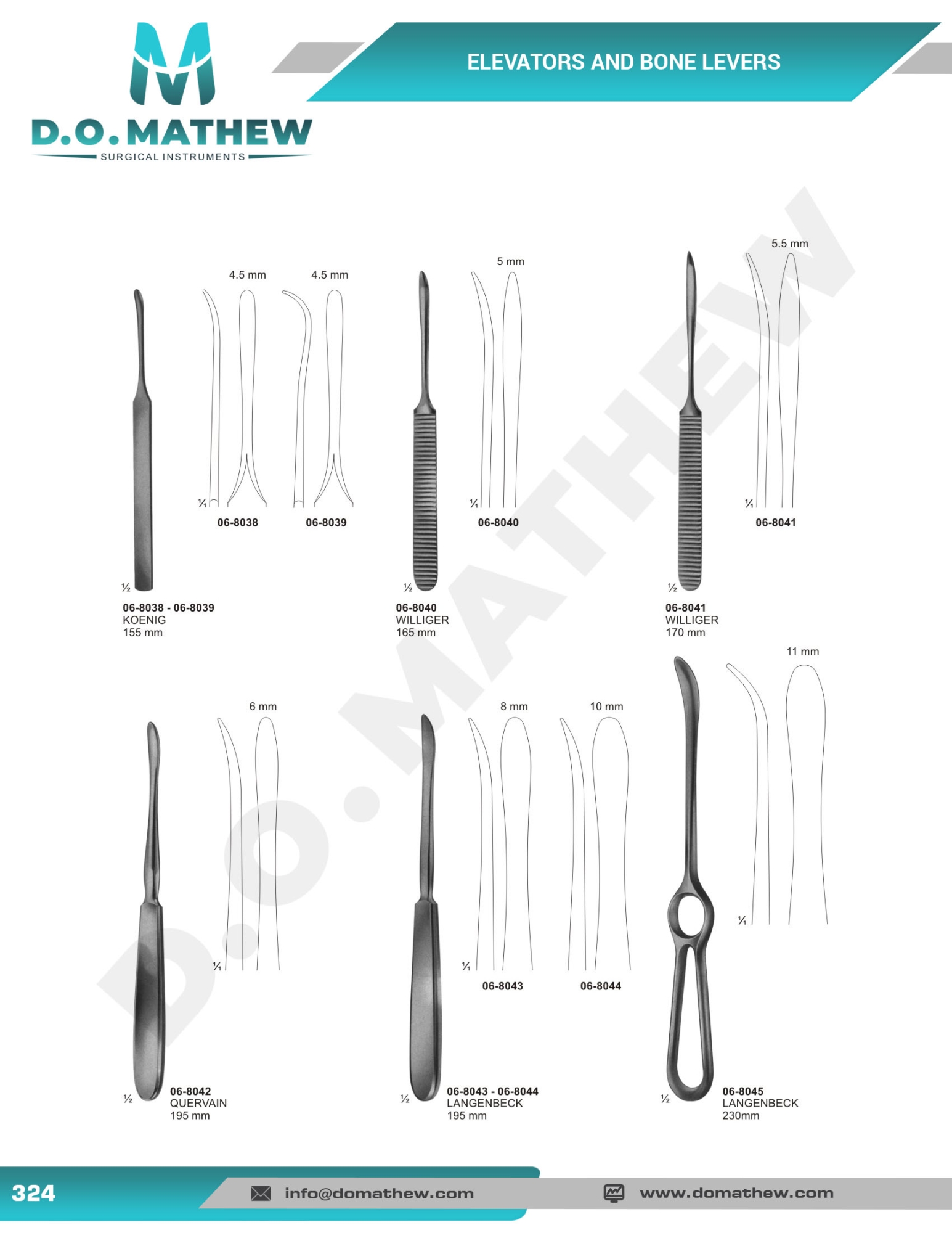 Amputation, Elevators, Saws, Raspatories, Bone Livers, Bone Files & Curettes
